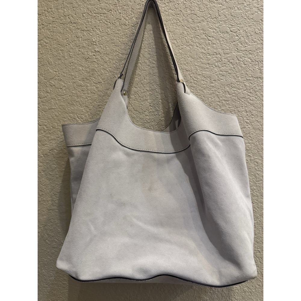 Anna Paola Cream Suede‎ Hobo Bag Luce